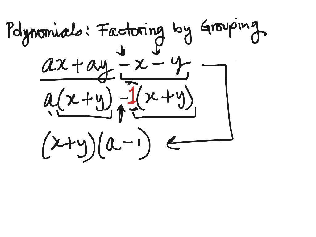 ShowMe - factoring cubic polynomials by grouping