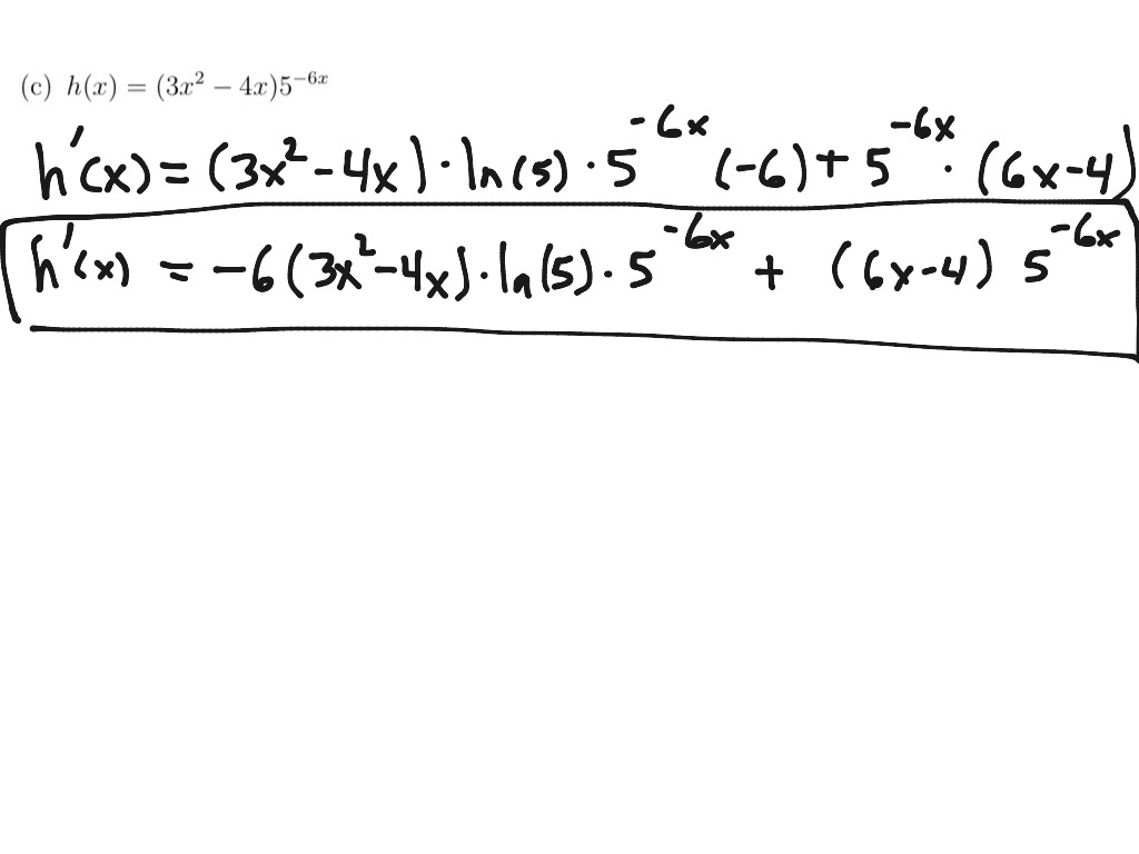 44 Exponential Derivative 3 Math Showme 7937