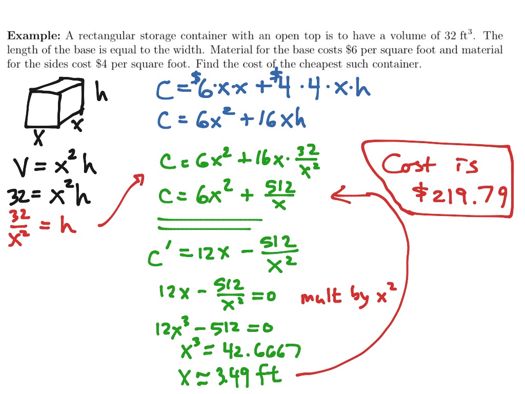 6.2 Rectangular storage container Math ShowMe