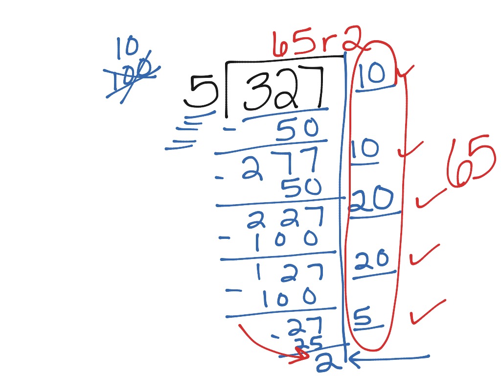Long Division and Partial Quotients | Math, Elementary Math, math 4th