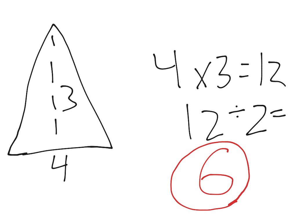 Area of a Triangle | Math, Elementary Math, Middle School Math | ShowMe