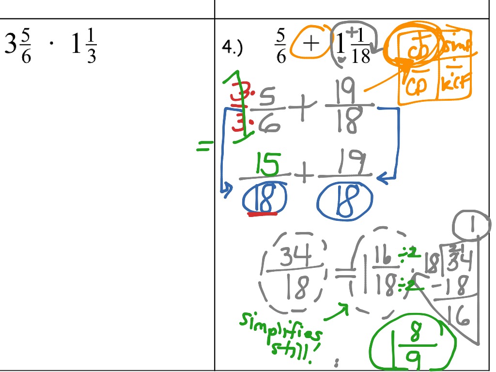 ShowMe - Butterfly method for adding and subtracting fractions