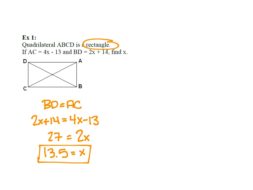 Geometry- 6.4 ex1 | Math | ShowMe