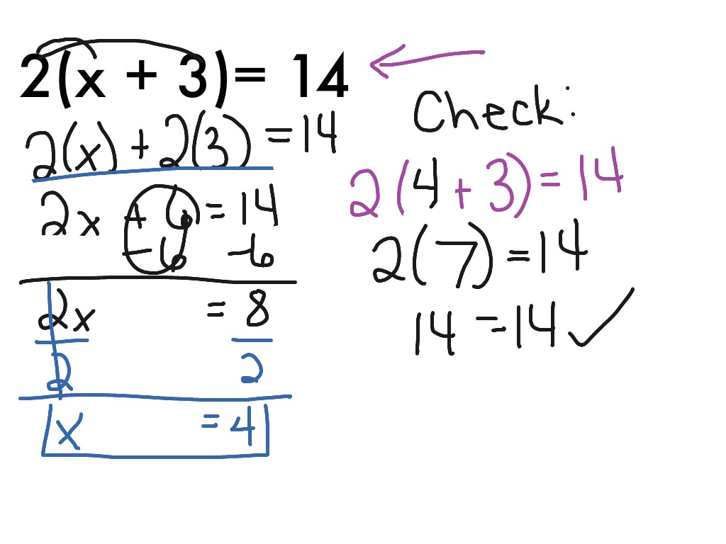 Solving Distribution Problems | Math, Algebra, Variables, distributive ...