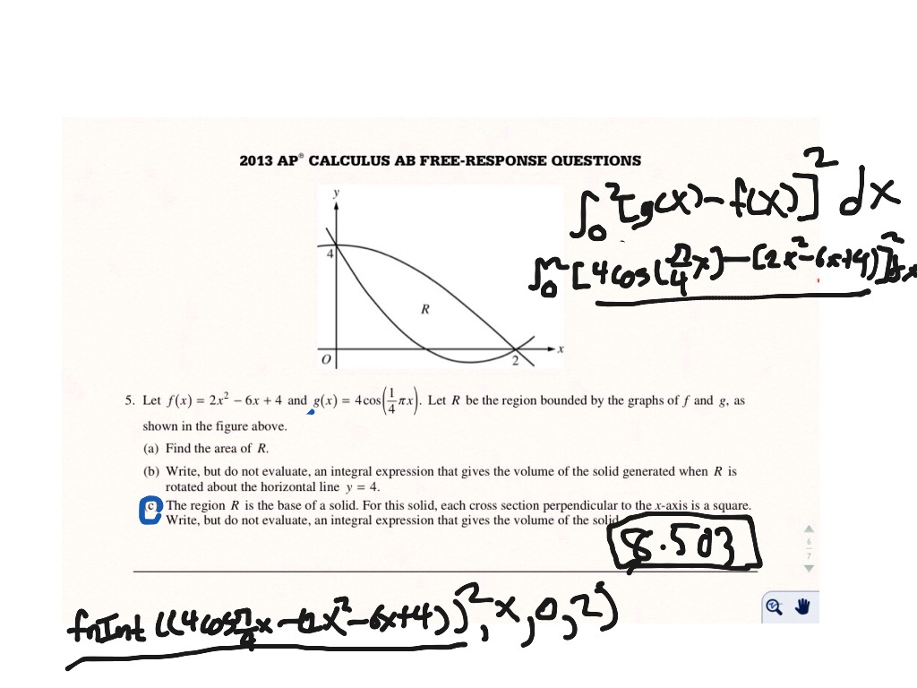 Cross Section | Math, Calculus, Integrals, AP Calc - Area And Volume ...