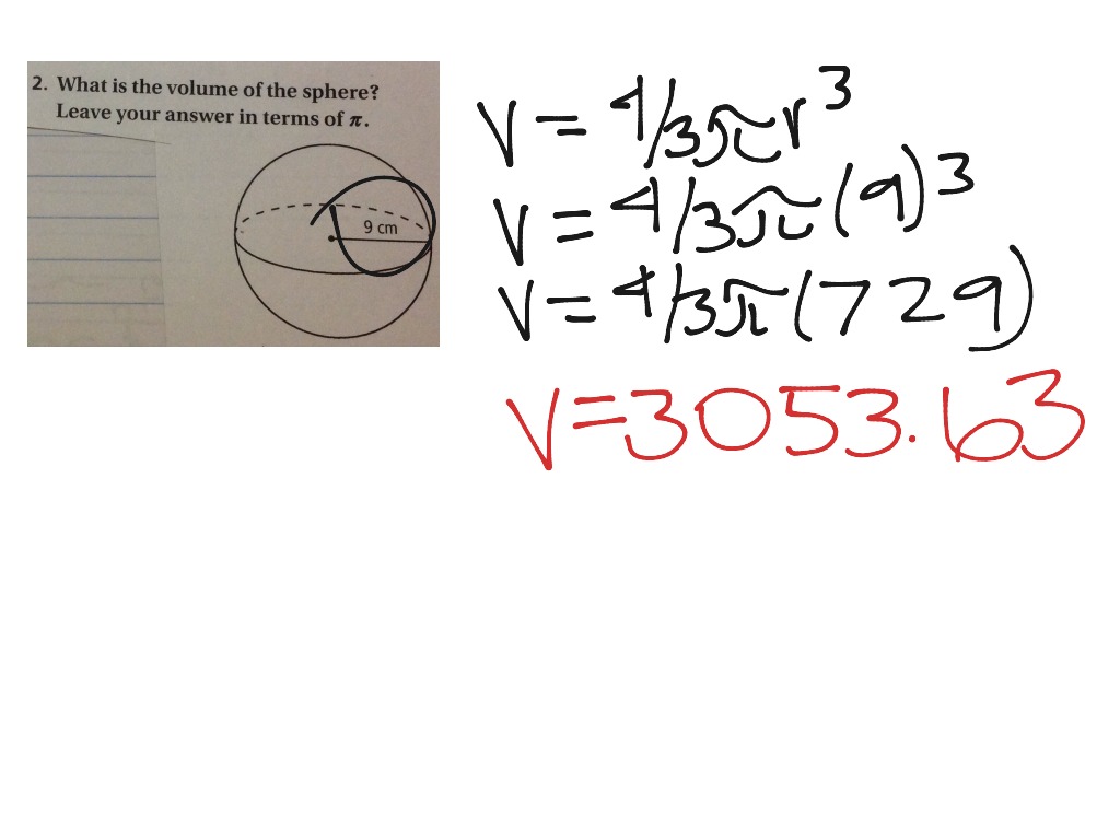 Velocity of a Sphere | Math | ShowMe