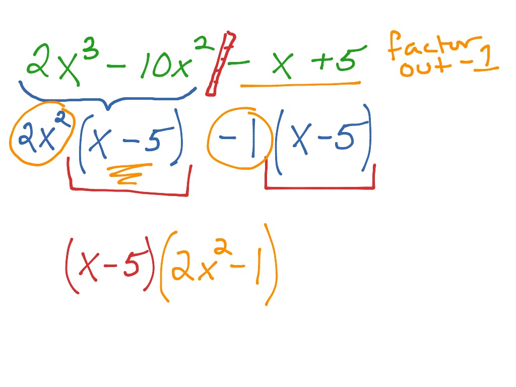 Factor By Grouping | Math | ShowMe