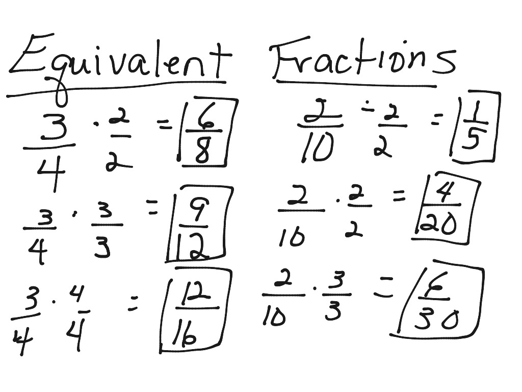 ShowMe - 3 grade equivalent fractions