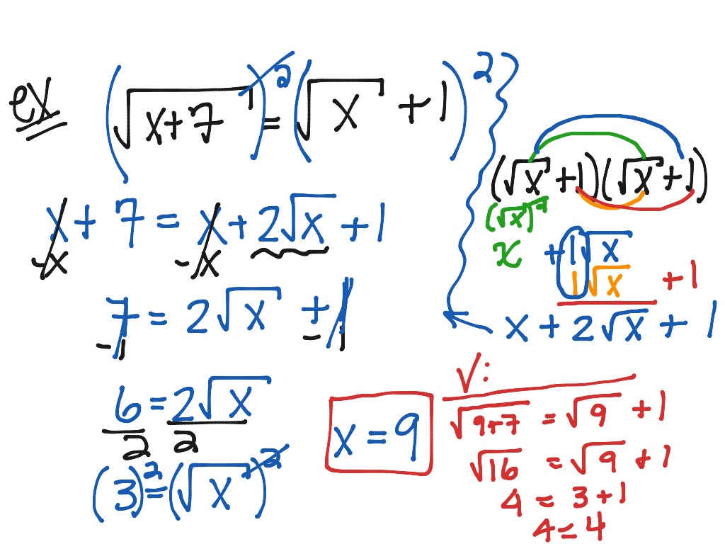 solving-radical-equations-with-two-radicals-part-1-math-algebra-solving-equations-showme
