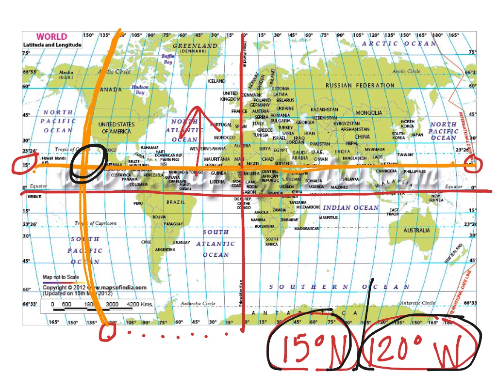 ShowMe - how to read a map latitude and longitude