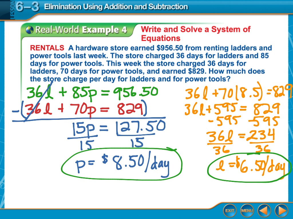 Elimination Using Addition And Subtraction 6 3 Answer Key Susiehydedesign