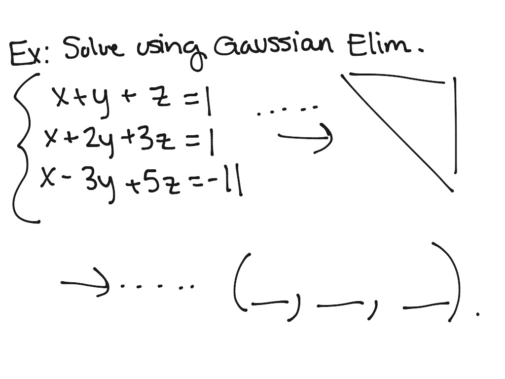 gaussian elimination octave