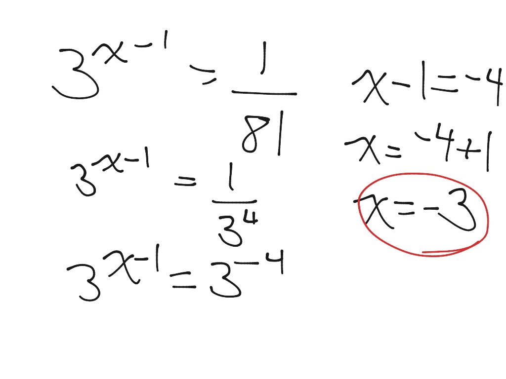 Équations exponentielles | Math | ShowMe