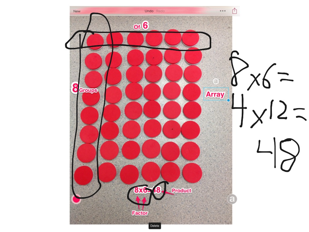 Amelia s Array 8x6 48 Math ShowMe