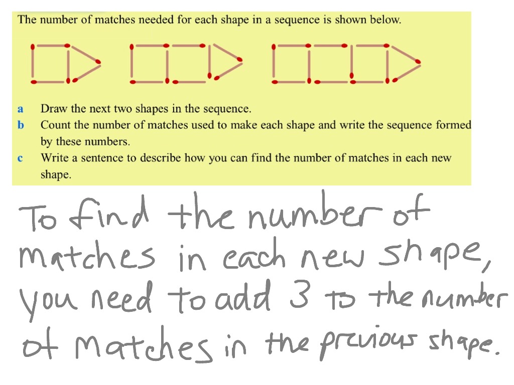 Describing Number Patterns Algebra Worksheets