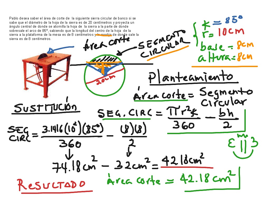 PROBLEMA DE SEGMENTO CIRCULAR 2 | Math, geometry | ShowMe