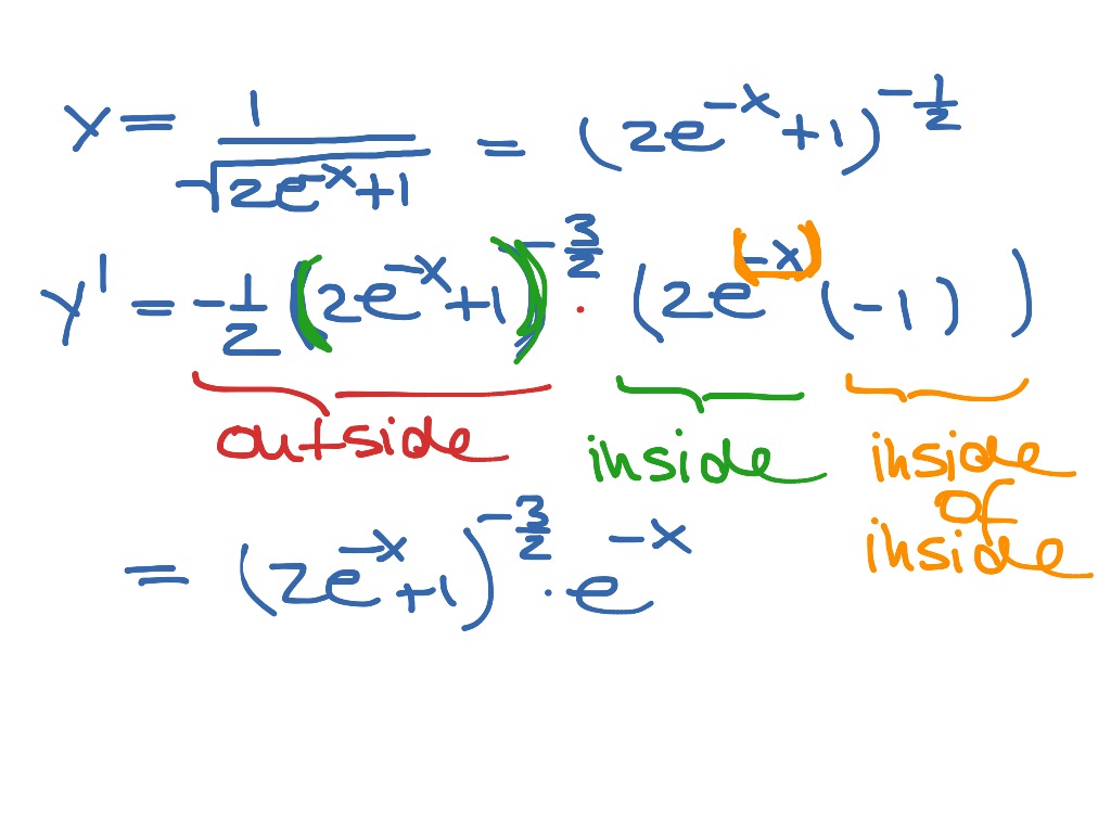 0606 Derivatives of exponential functions | Math | ShowMe