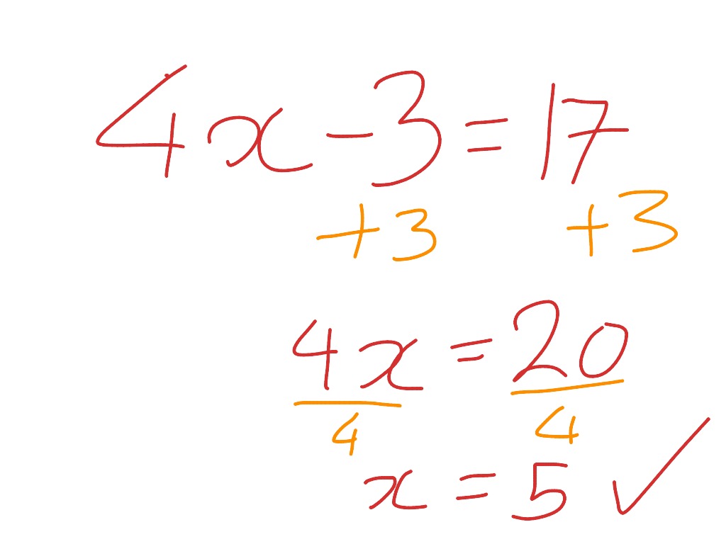 Solving With An Unknown On One Side 