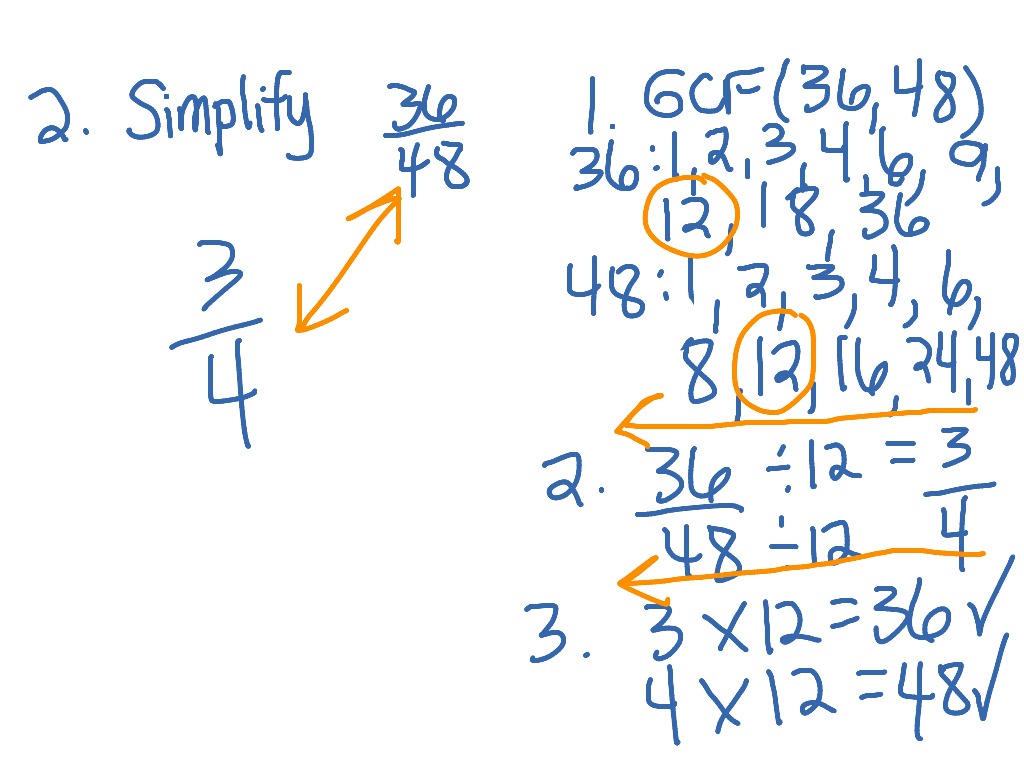 ShowMe - simplifying monomial fractions