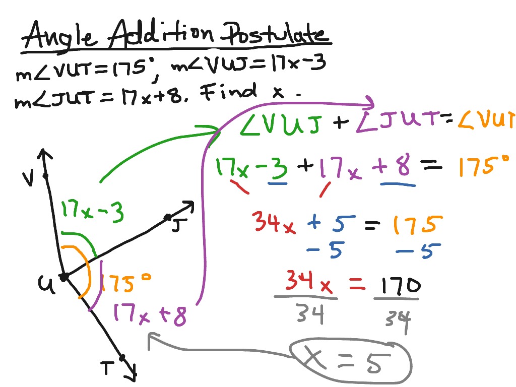 Geometry Addition Postulate Worksheet