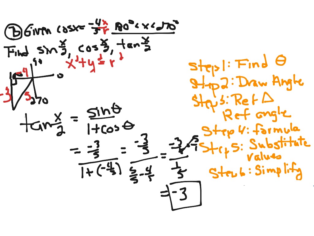 Half Angle: Exact Values | Math, Trigonometry, Trigonometric Identities ...