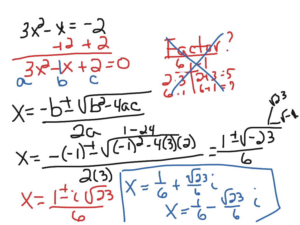how to solve equations complex