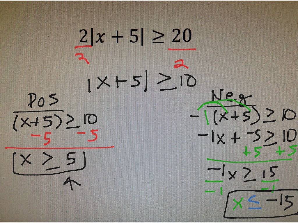 solving an absolute value inequality problem type 1