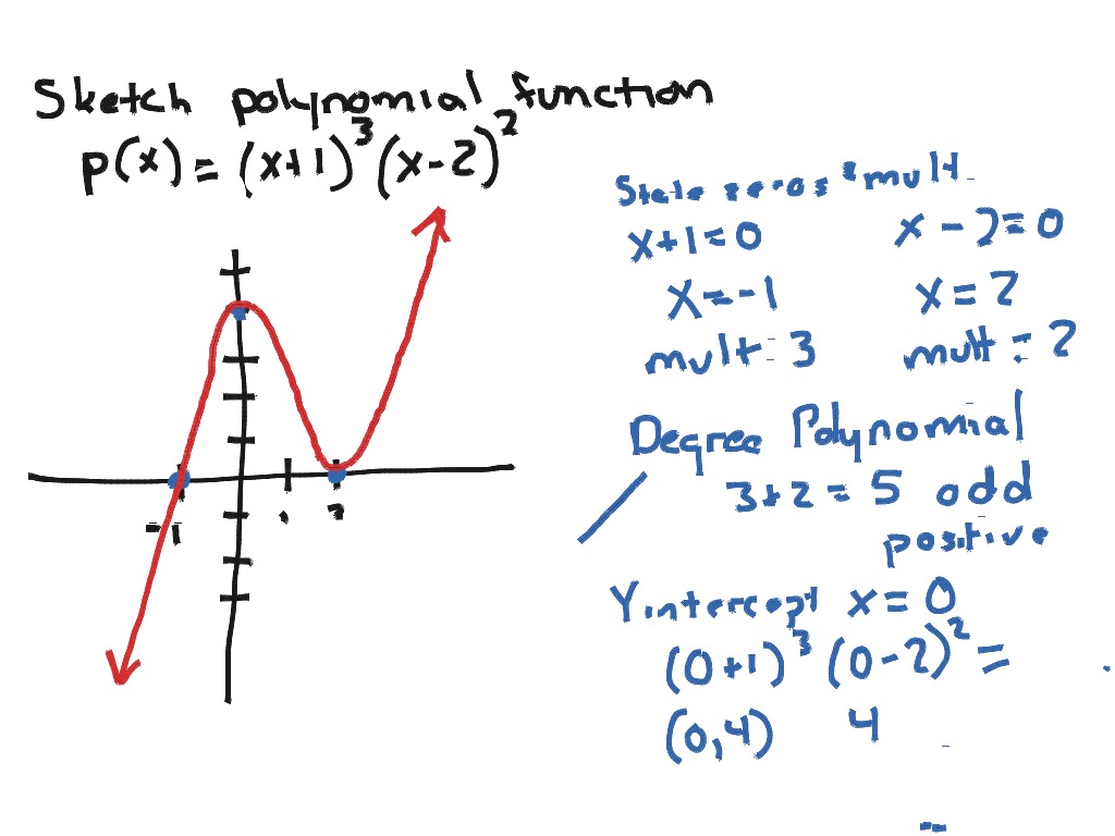 Graph polynomial equation | Math, Precalculus, Nature of Graphs | ShowMe