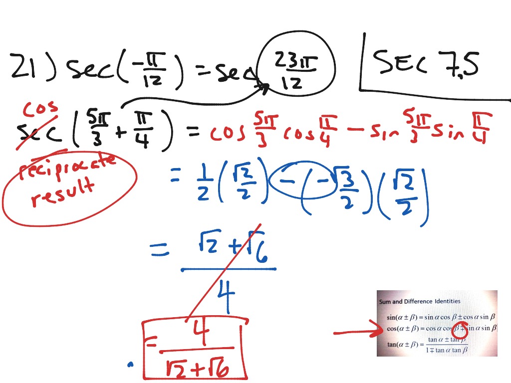 using-the-sum-and-difference-identities-to-find-exact-values-of-given