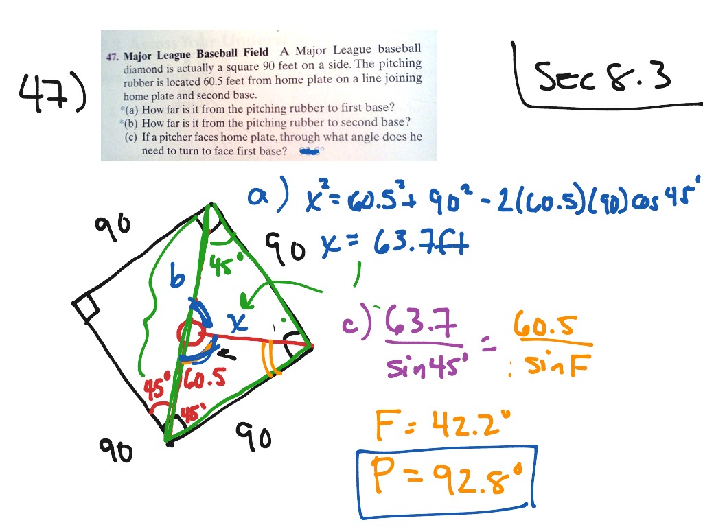 How to do law of cosines