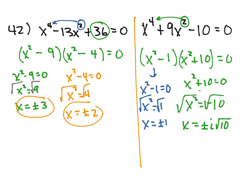 ShowMe - solving polynomials by factoring