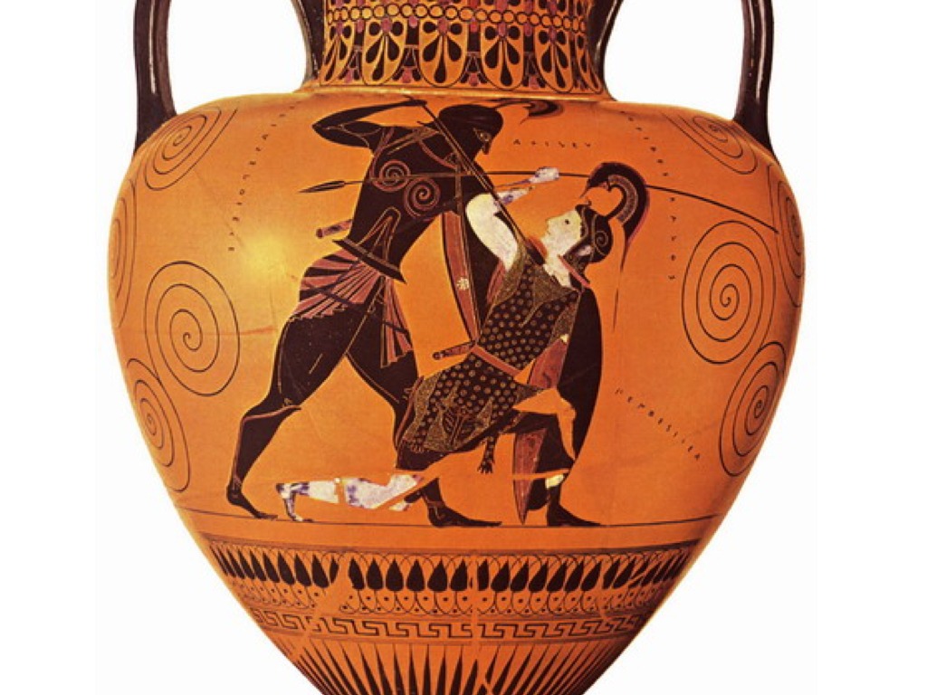 Exekias Achilles and Penthesilea | ShowMe