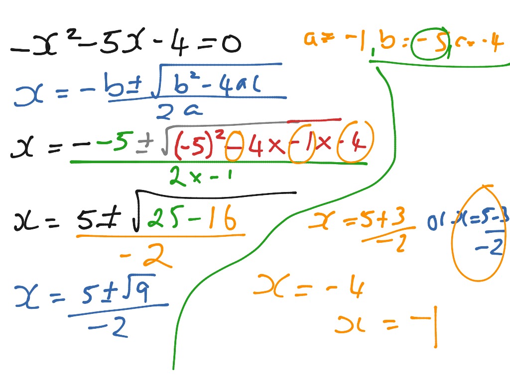 Yr 10 Maths T4 wk 1 quadratic formula | Math, Quadtratic Formula | ShowMe