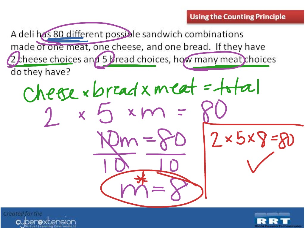 ShowMe The Counting Principle