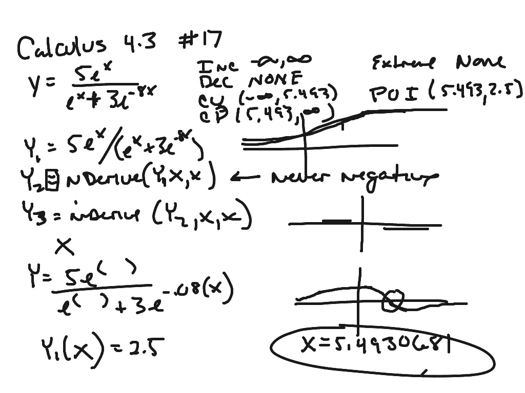 Calculus 4.3 #13 tutorial | Math, Calculus | ShowMe