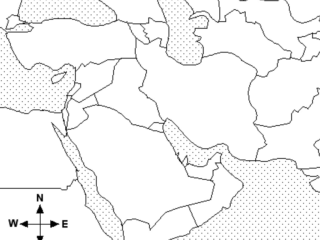 ️middle East Map Worksheet Free Download